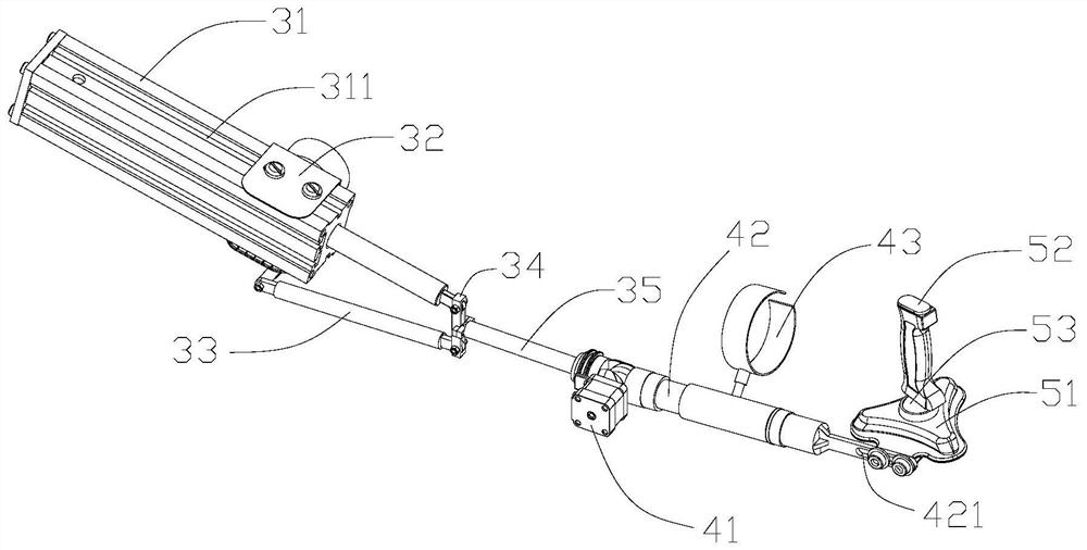 Postoperative rehabilitation device for arm fracture