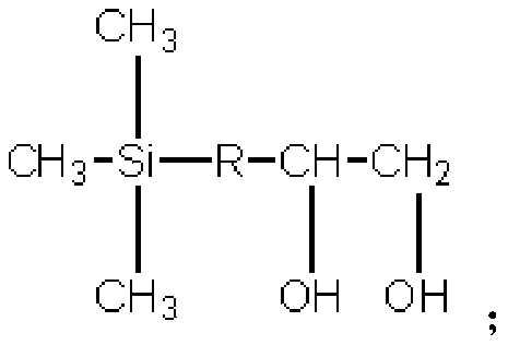 Dihydric alcohol modified polyester fibers with trimethylsilyl lateral groups and preparation method thereof