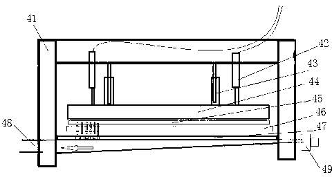 Integrally arranged latex cotton production system and method for cutting latex cotton