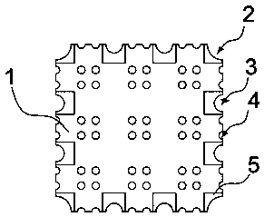 Green belt structure capable of achieving rapid drainage