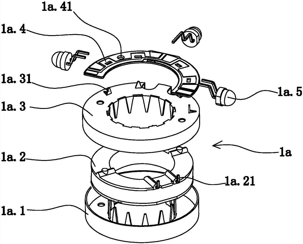 Assembling device for luminous wheel product