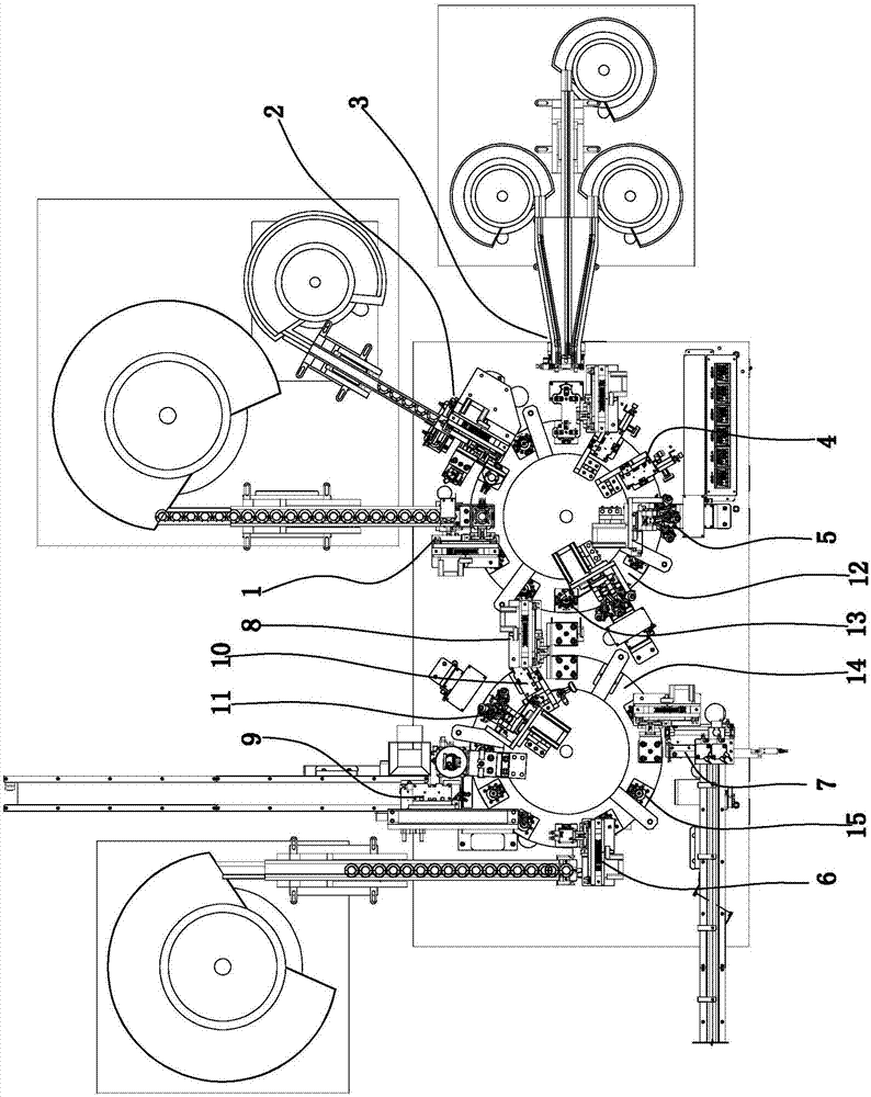 Assembling device for luminous wheel product