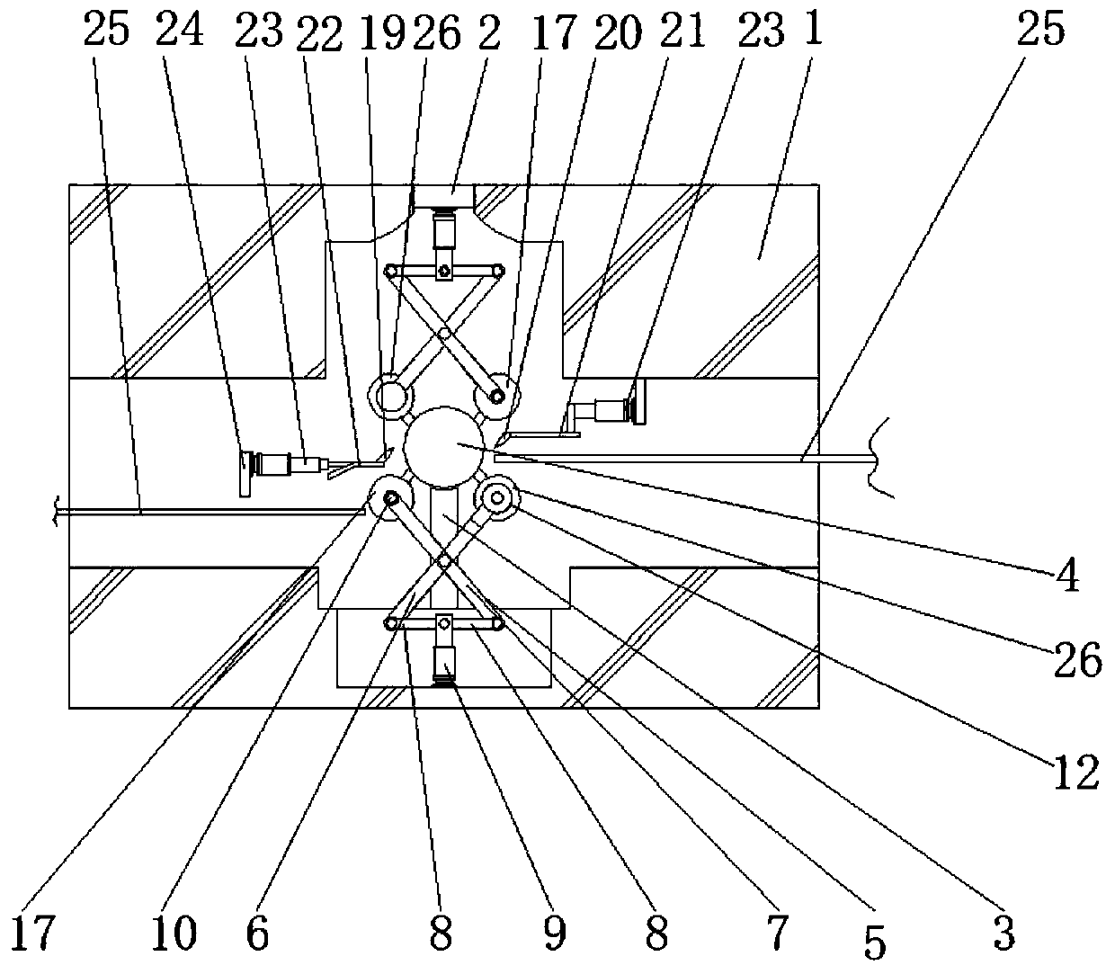 Efficient balanced rotary cutting machine for bidirectional rotary cutting