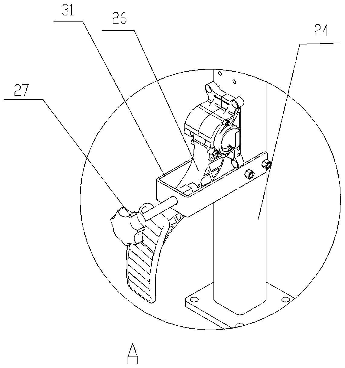 Wiring rapid pressing tool and storage battery line rapid replacing device comprising same