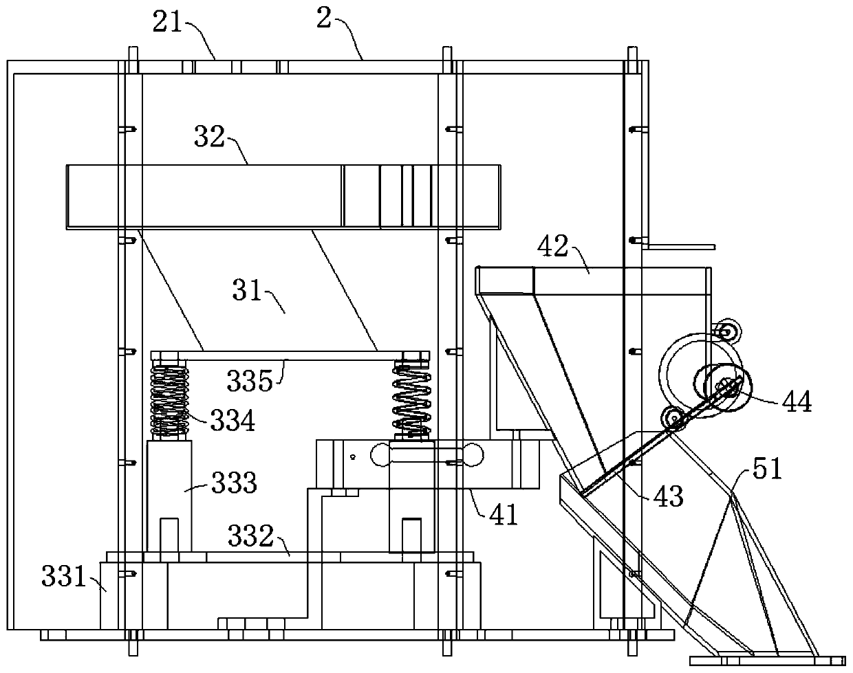 Firework powder accurate feeding device