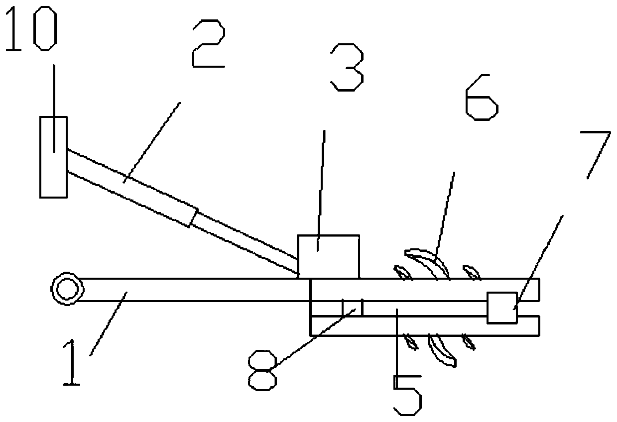 A test bench for six-component force testing of oblique submerged soil rotary tiller