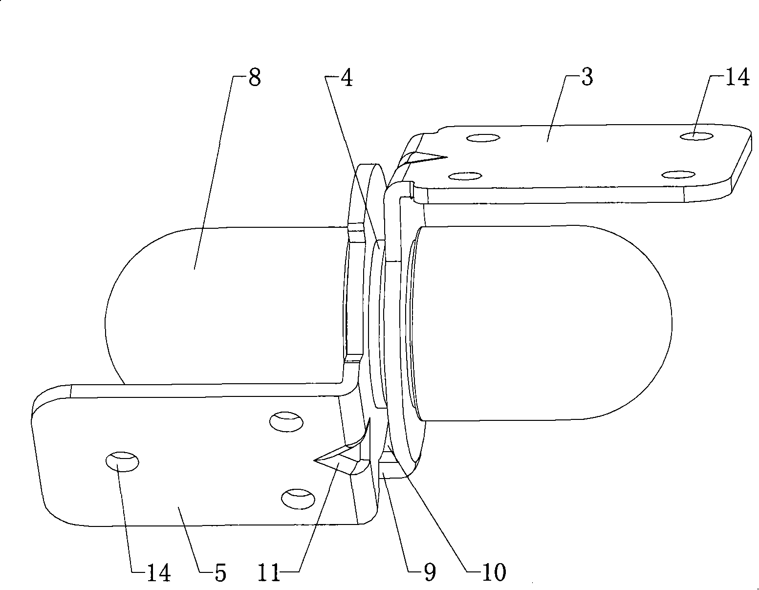 Elastic-friction rotational-positioning hinge