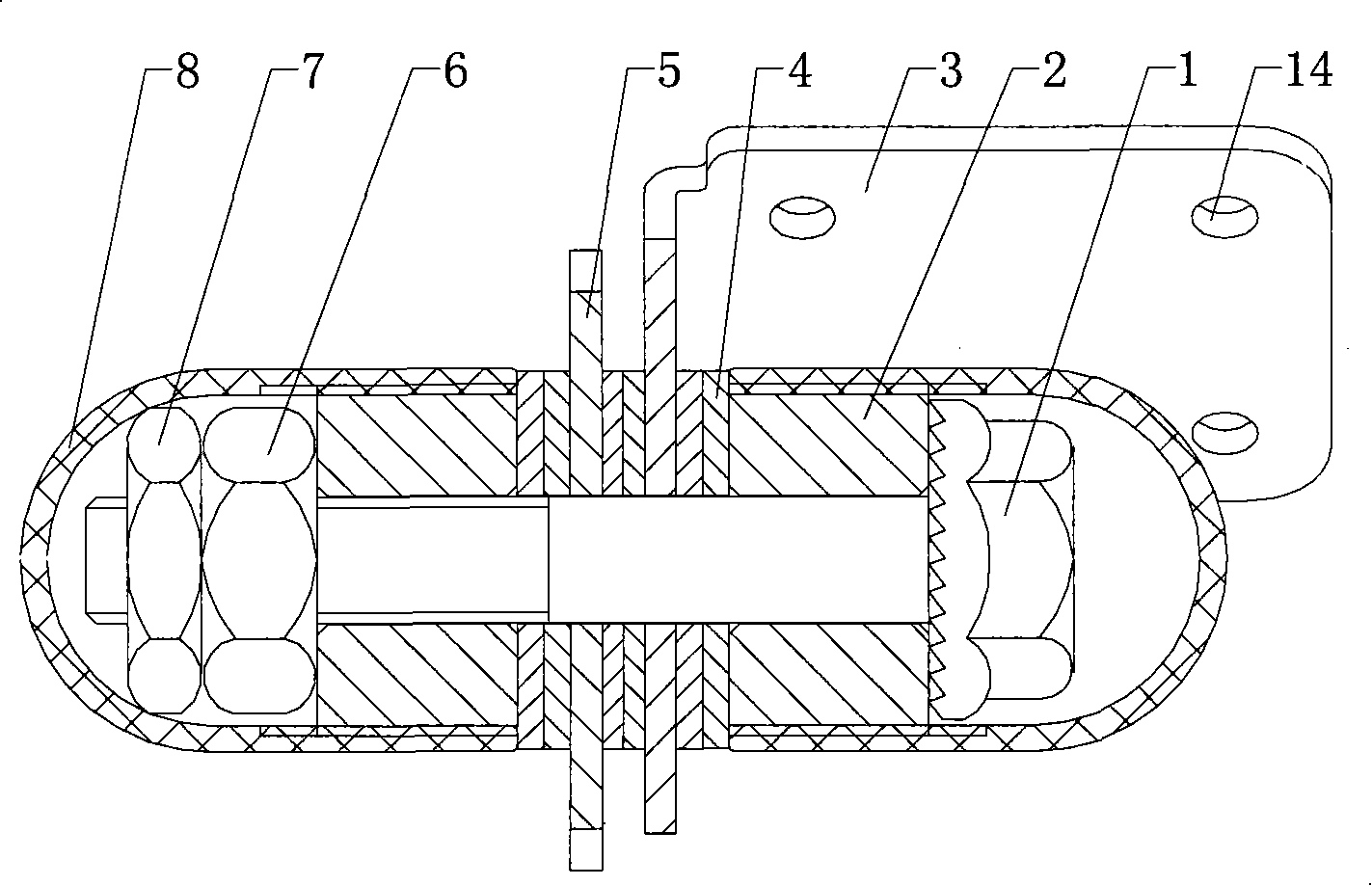 Elastic-friction rotational-positioning hinge