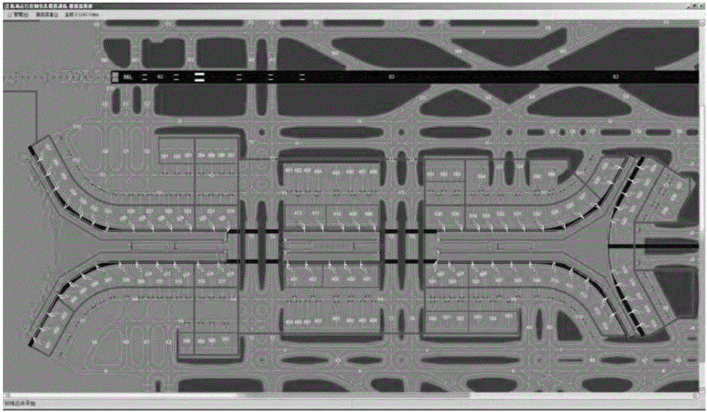 Airport operation control simulation training device