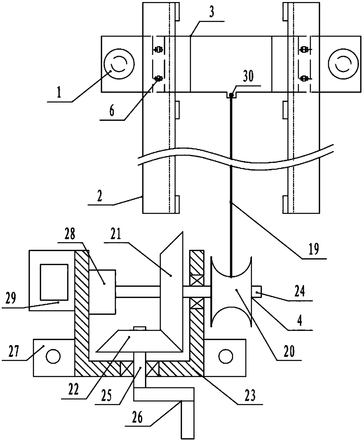 Fault testing device of power generator stator core and testing method of testing device