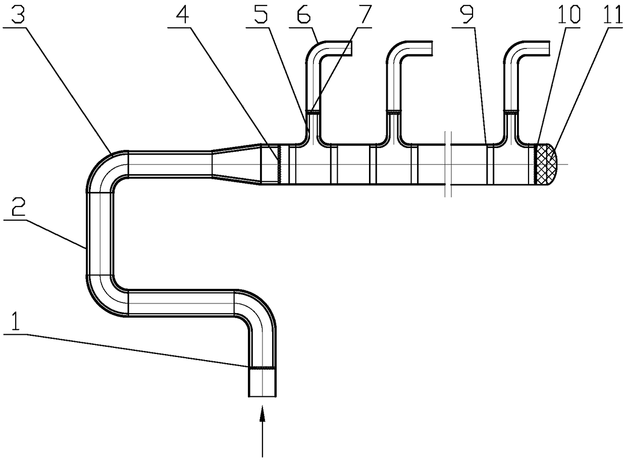 Method for preventing pipeline hydrogen damage, and oil transfer line and manifold of oil refining and hydrogen production reformer applying method