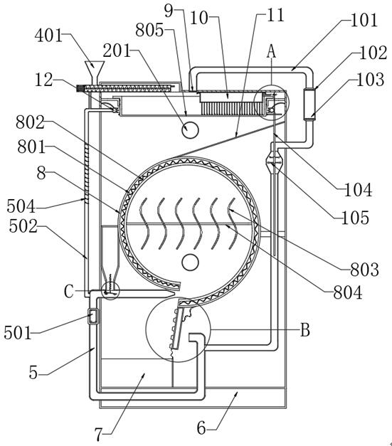 Drying device for aluminum hydroxide micro powder