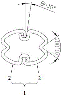 Tunnel tunneling energy gathering water pressure smooth blasting device and method