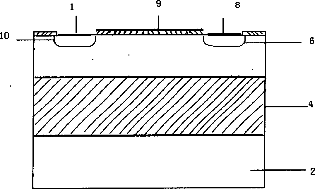 Vertical double diffusion metal oxide semiconductor power device