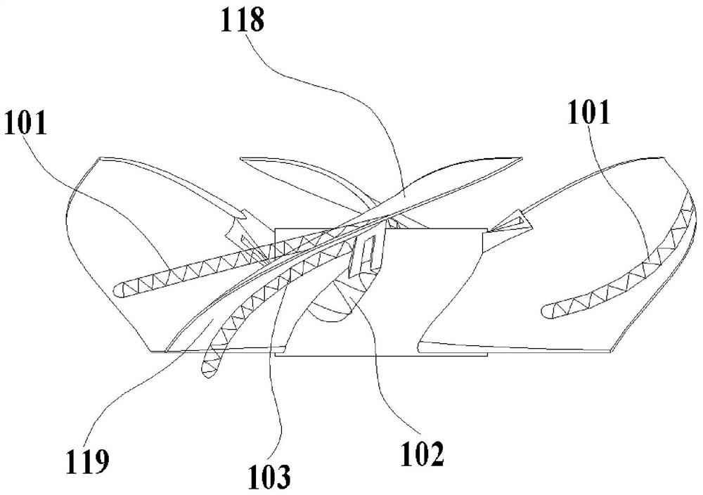 Fan blade, fan blade impeller, fan assembly and air conditioning unit