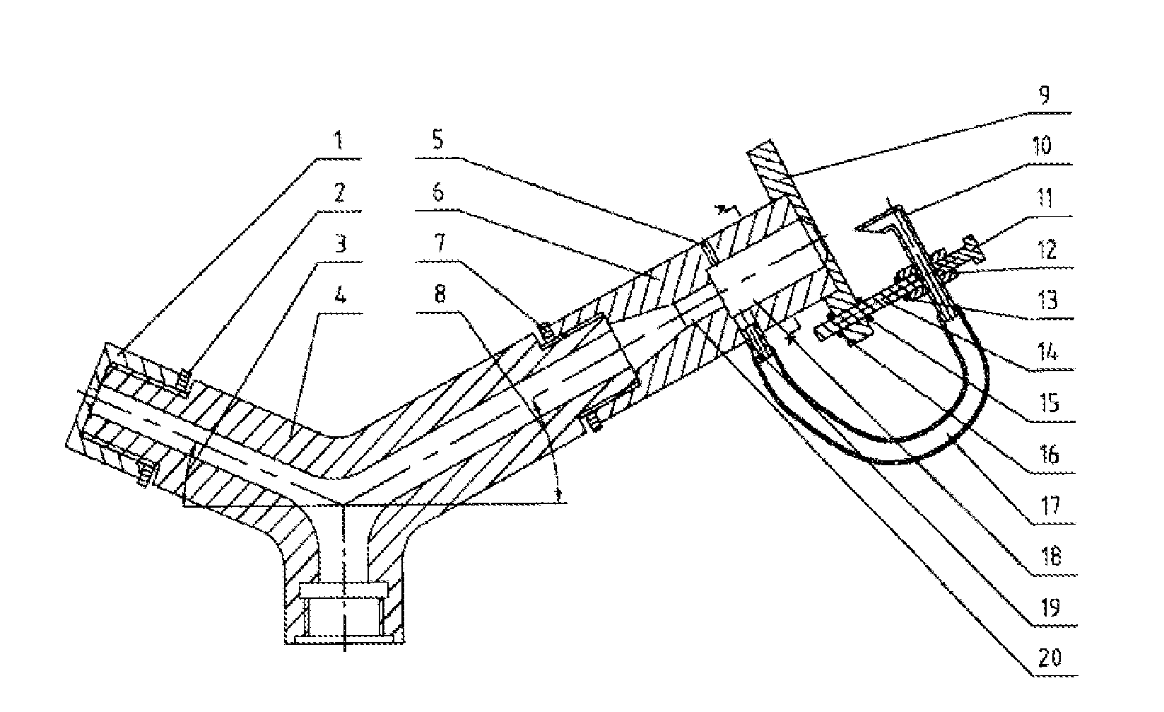 Double-nozzle injector capable of spraying evenly at medium and low pressure