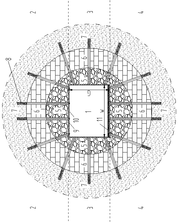 Fractured surrounding rock roadway three-region coordinated and coupled supporting system and construction method thereof