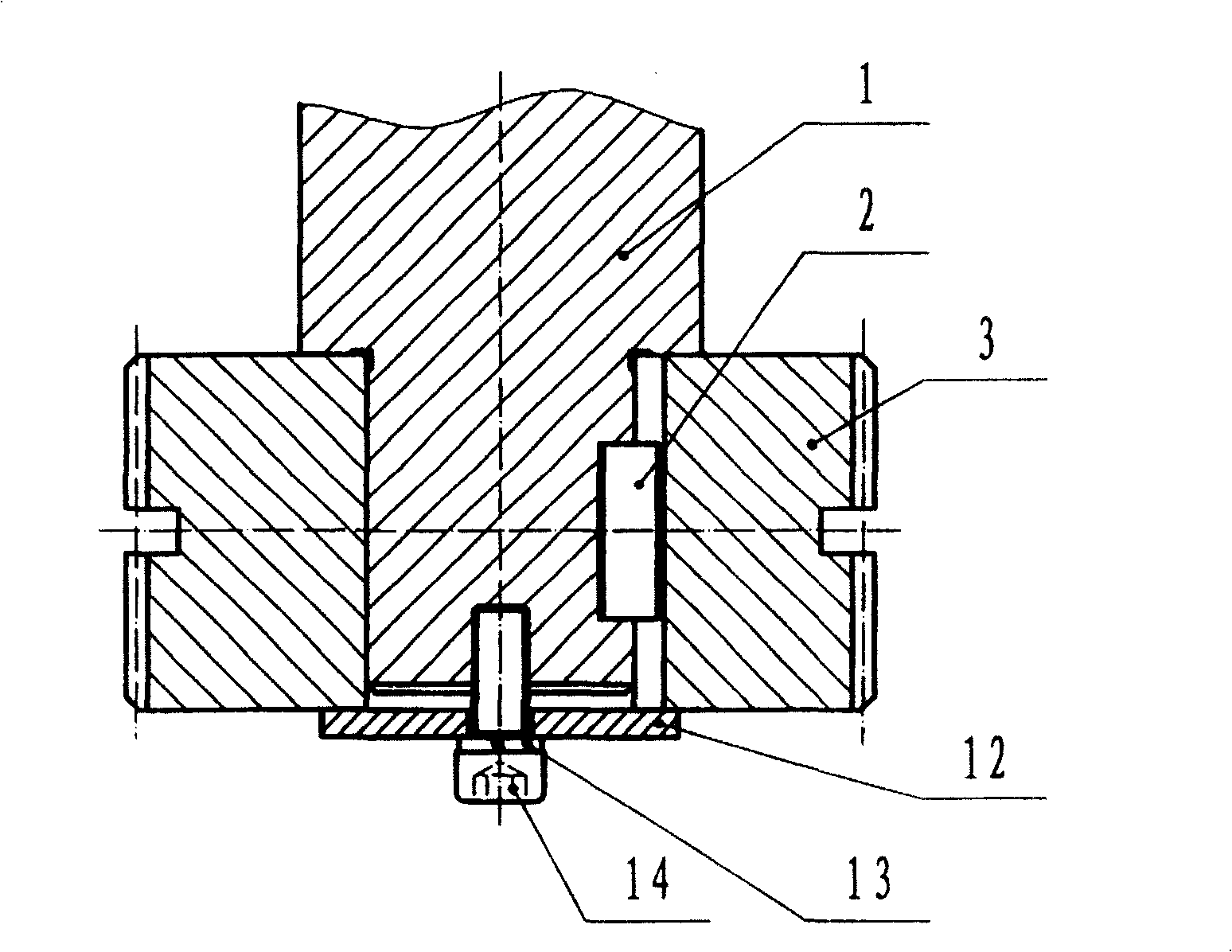 Axial fixing method for disc-like components mounting on axle