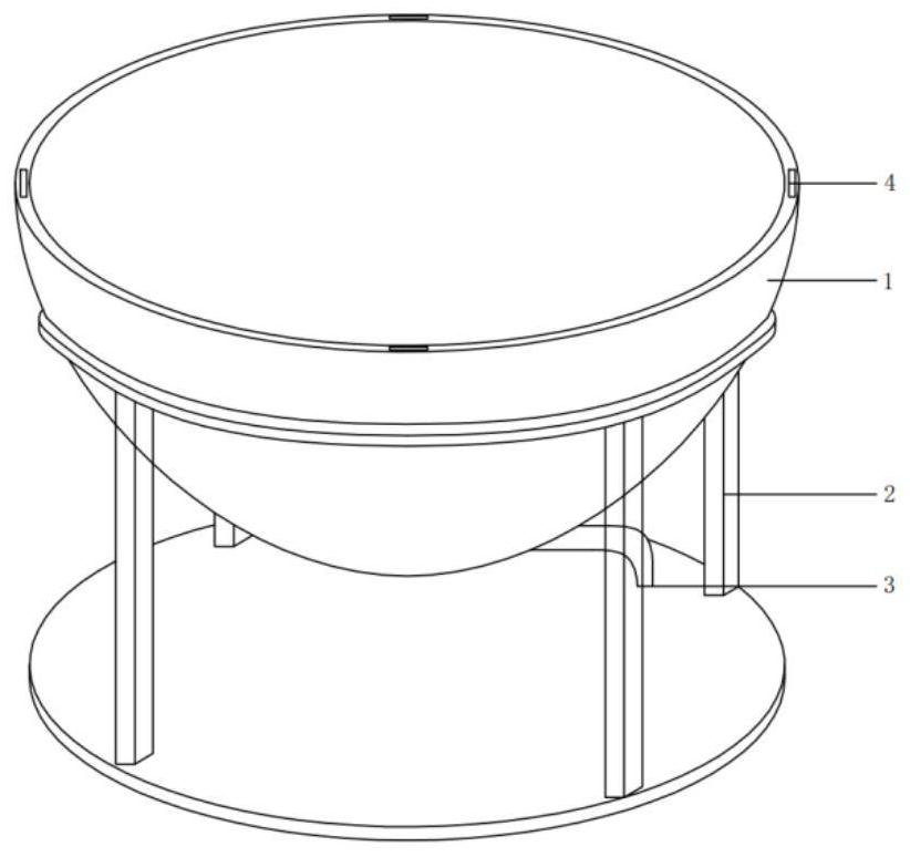 Foam concrete stirring device for laboratory and sample preparation method