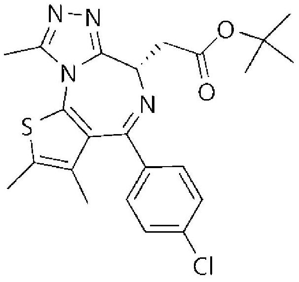 Applications of small molecule drug (+)-JQ1 in drugs for treating geographic atrophy type age-related macular degeneration