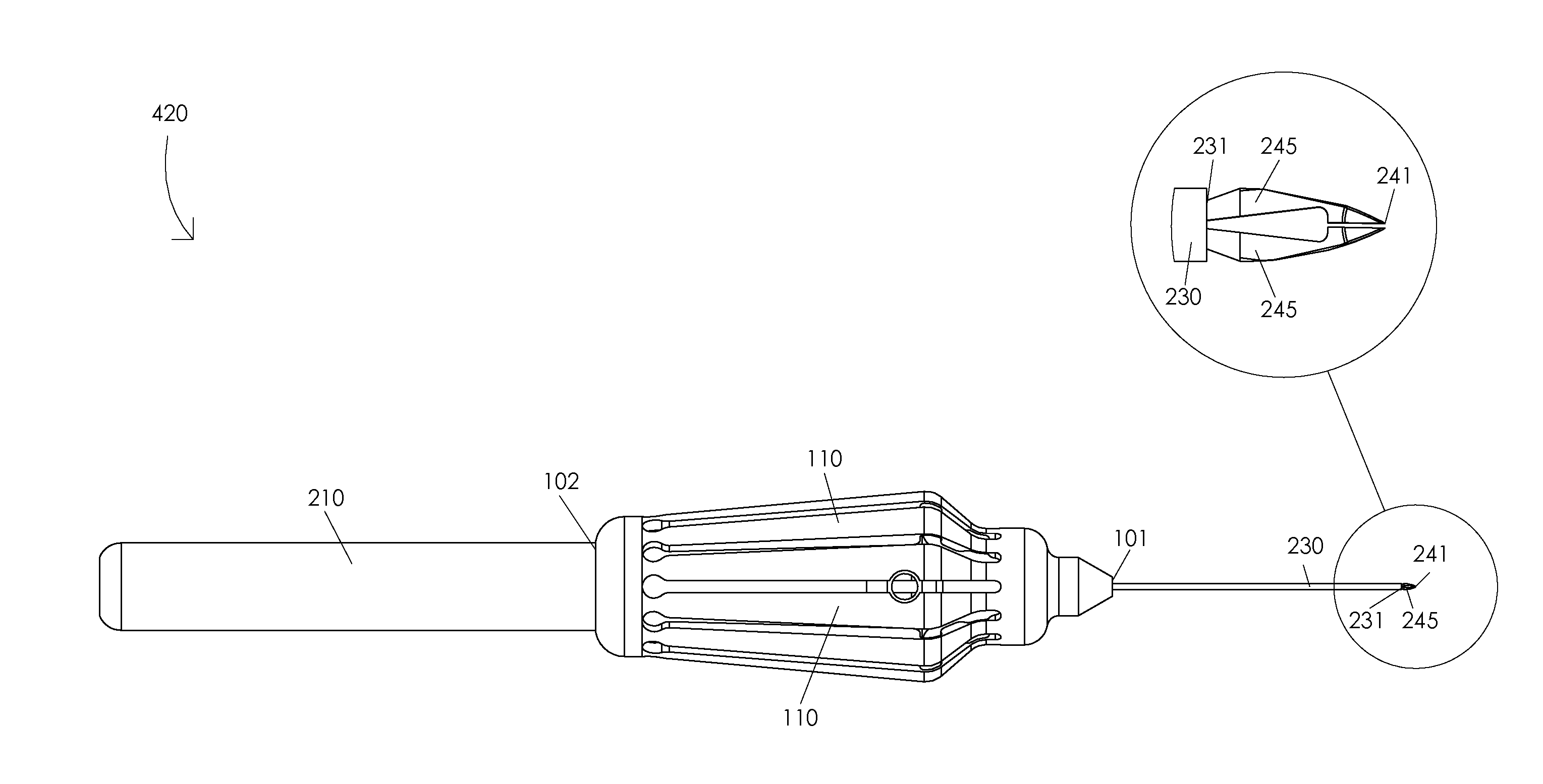 Microsurgical instrument handle