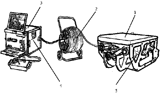 Underwater robot depth control device based on linear active disturbance rejection technology and method thereof