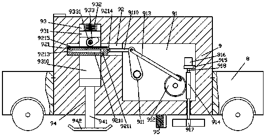 Power cable erecting device