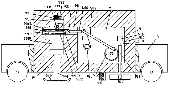 Power cable erecting device