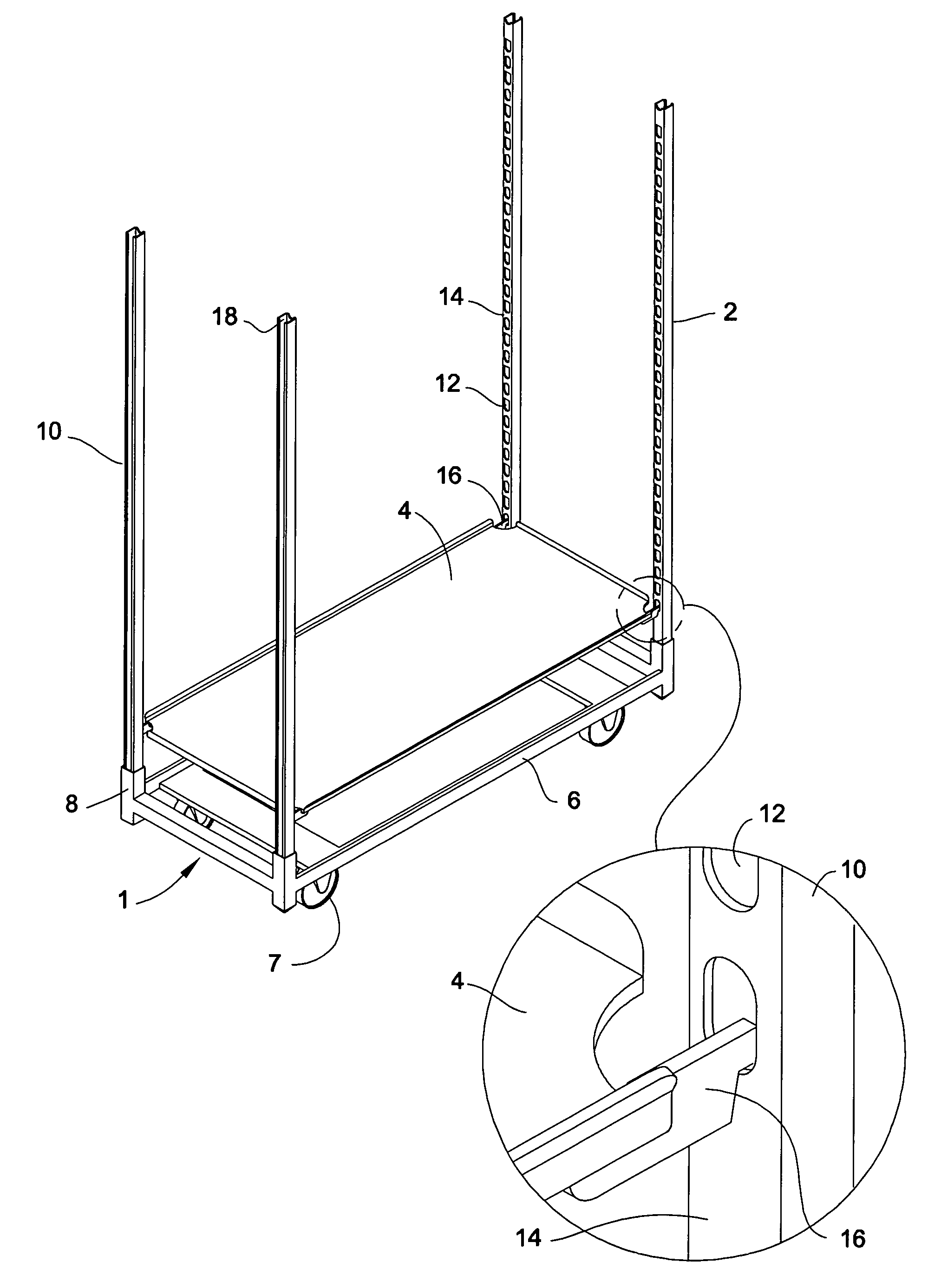 Apparatus and method for assembling shelving units