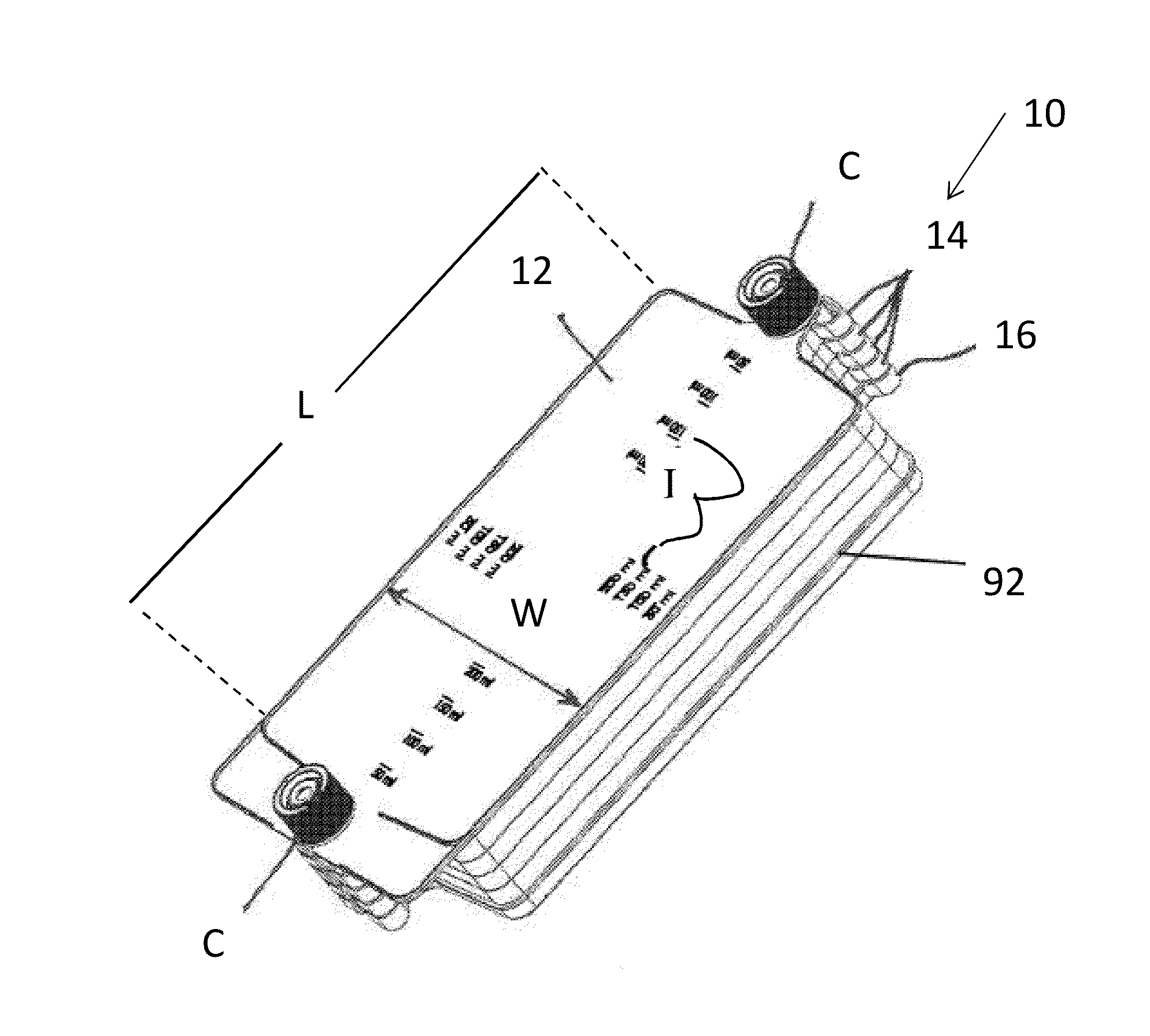 Multi-layered cell culture vessel with manifold grips