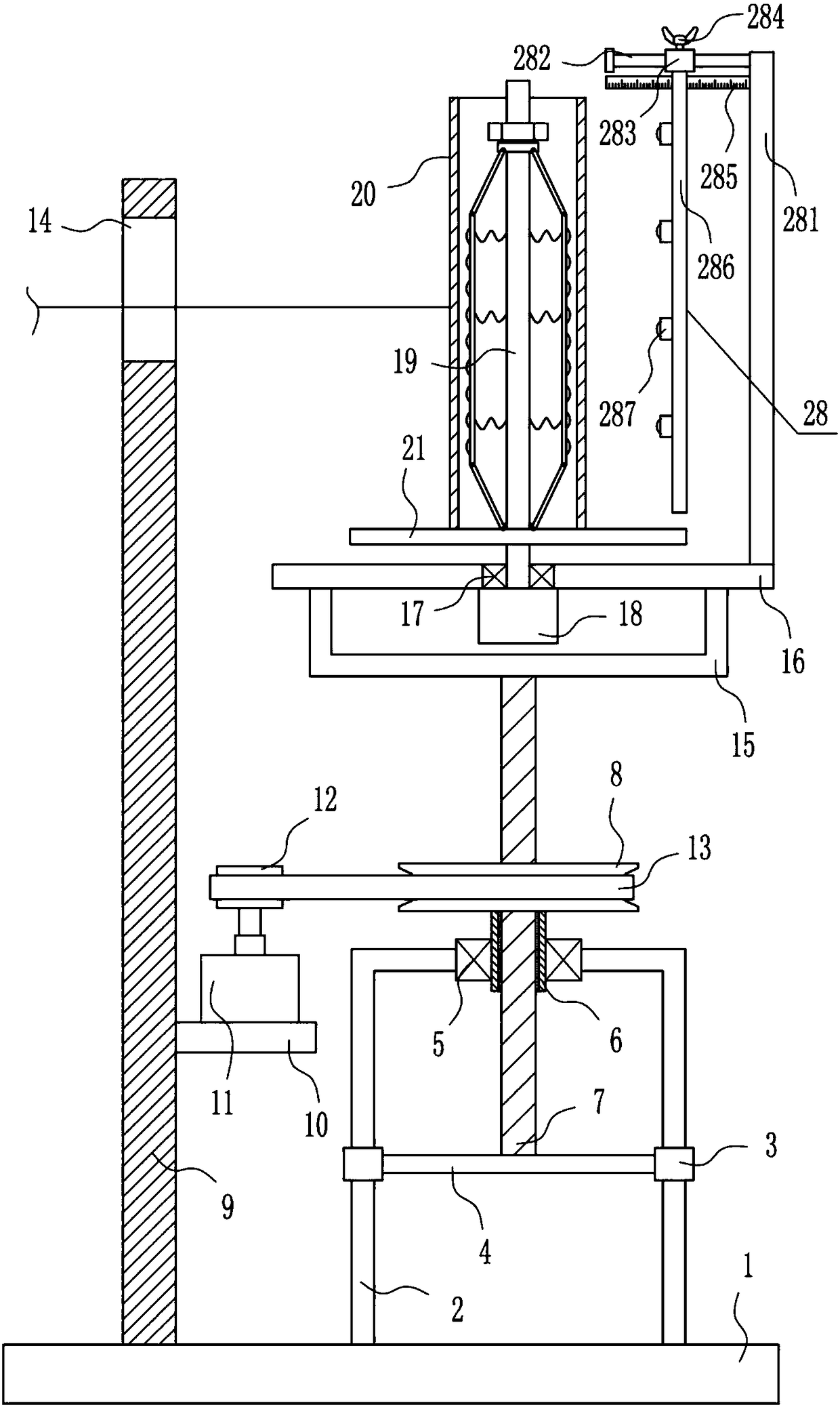 Spinning cotton thread winding device