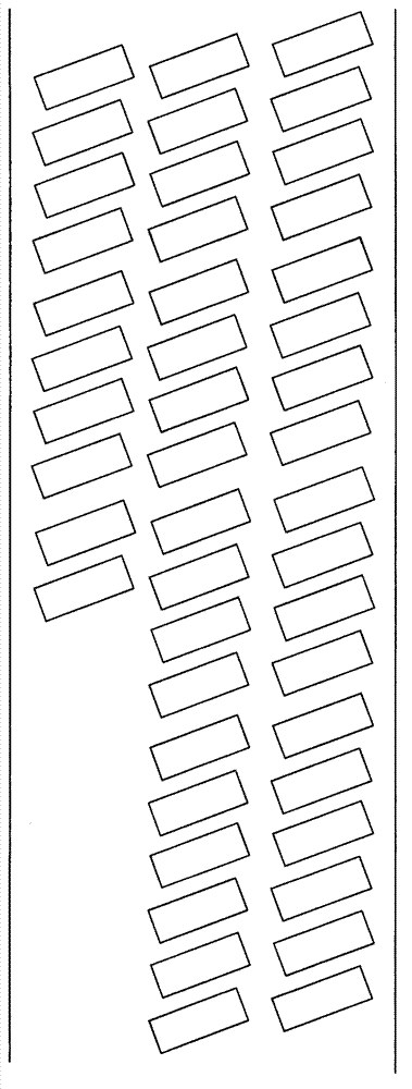 Slant drawing method for gilt alumite