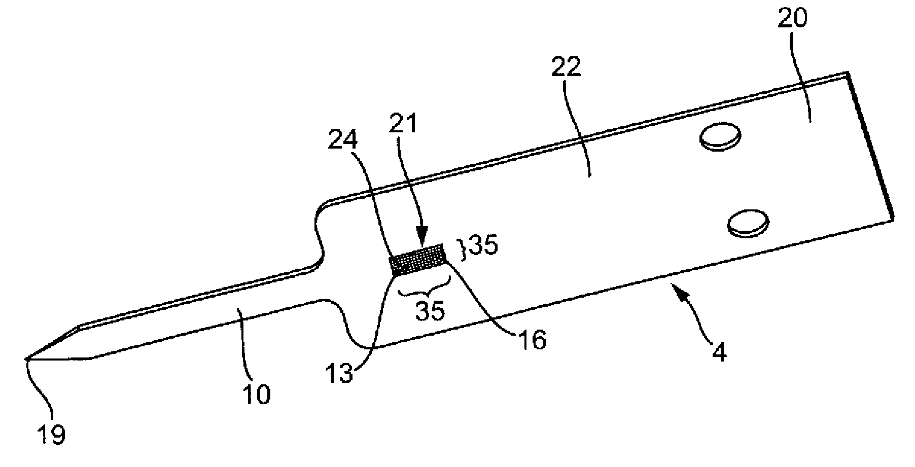 Test element for analyzing body fluid