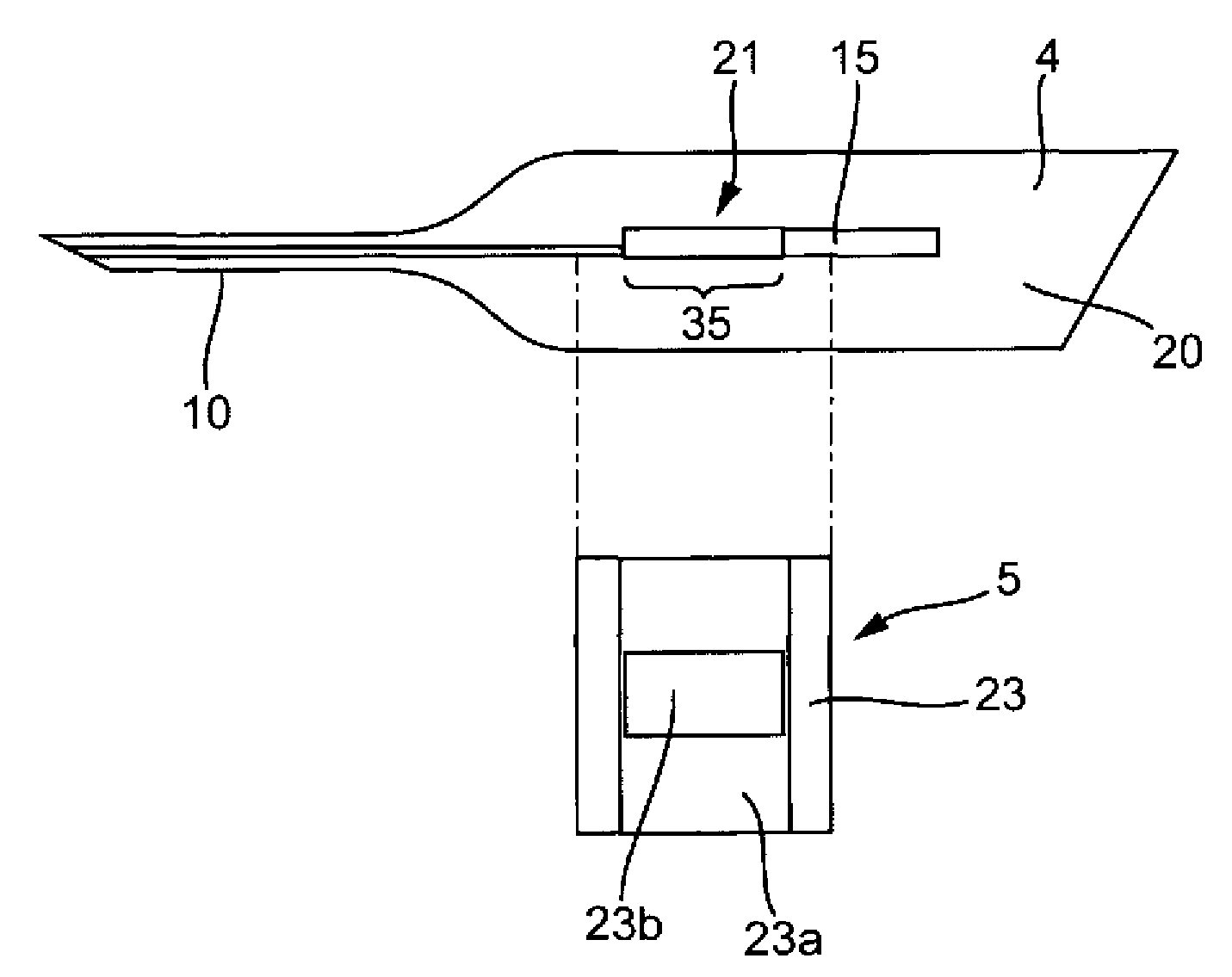 Test element for analyzing body fluid