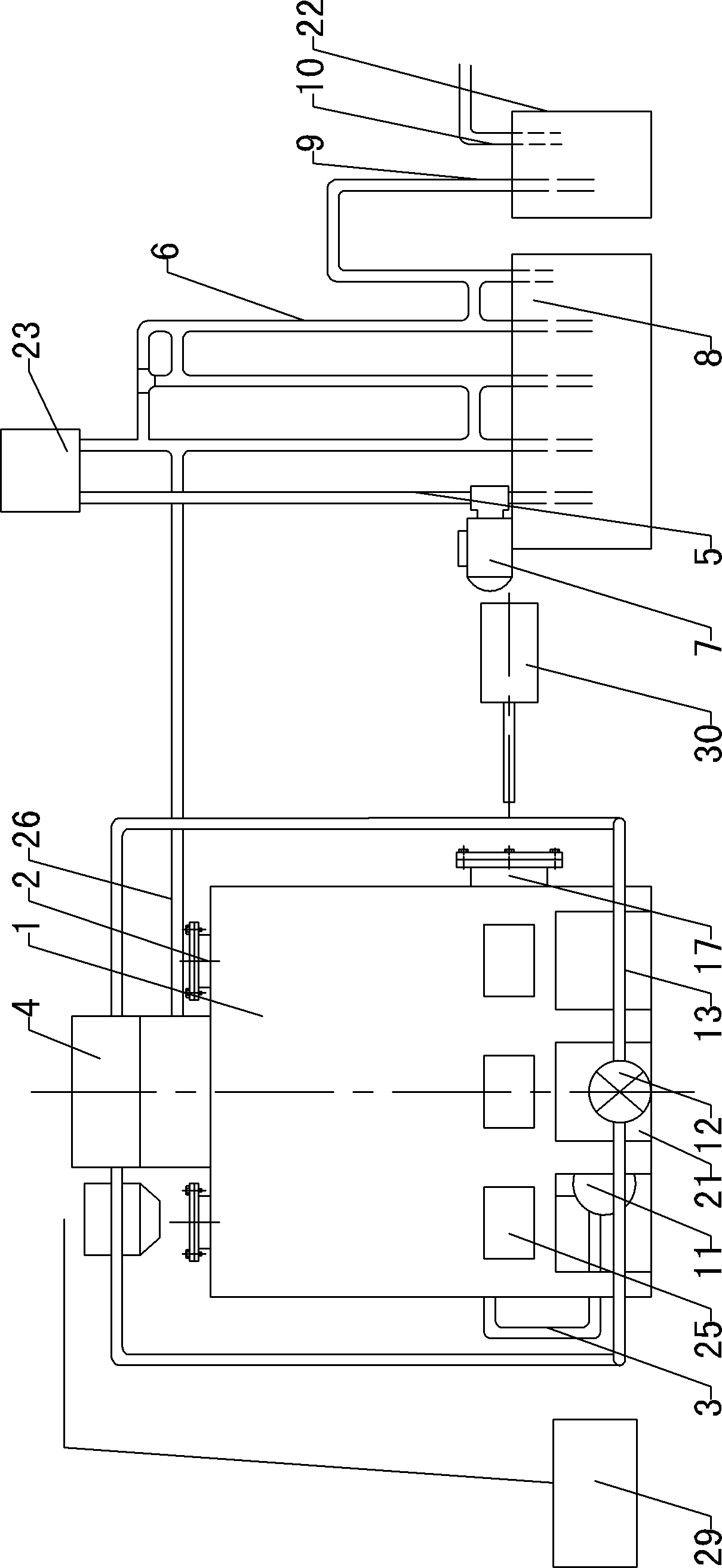 Gas reaction equipment of biomass engine for vehicle