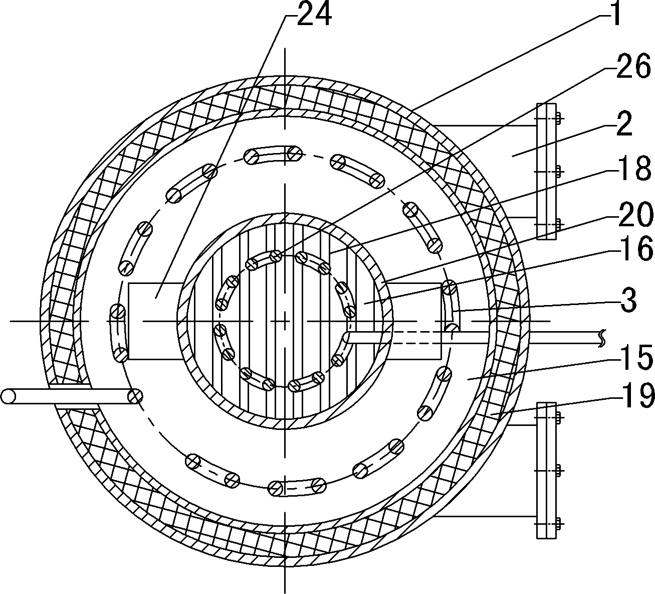 Gas reaction equipment of biomass engine for vehicle