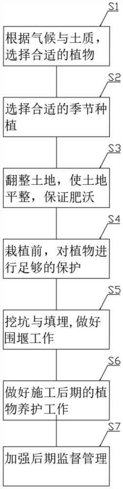 Planting method for increasing survival rate of plants