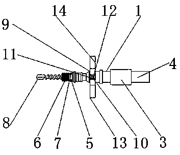 Handheld electric drill used for building