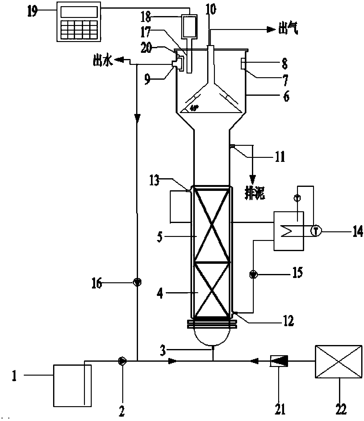 Aerobic and anoxic dual-purpose wastewater treatment biological expansion bed device and process