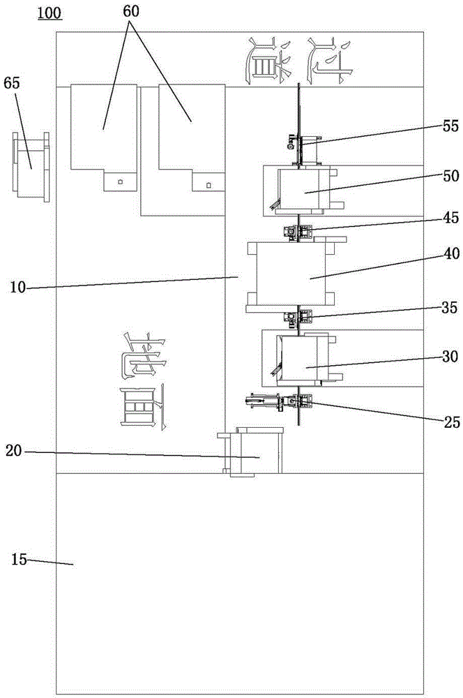 Full-automatic bearing production line adopting forging manipulators