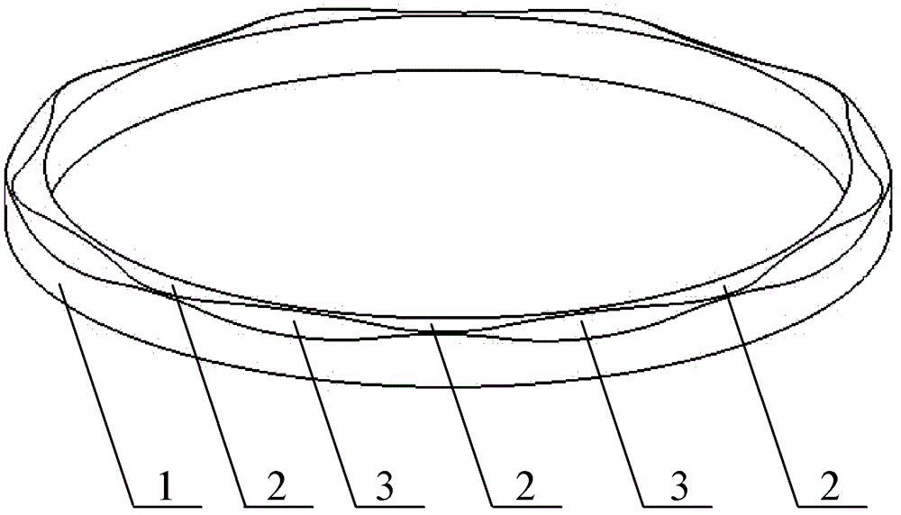 Machining method for complex surface of fluid dynamic pressure and static pressure combined mechanical seal ring for nuclear main pump