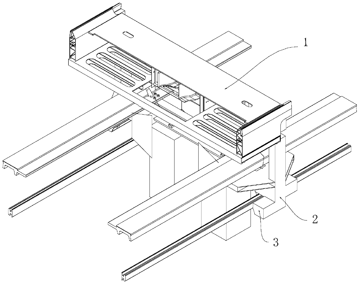 Magnetic levitation track state comprehensive detection device