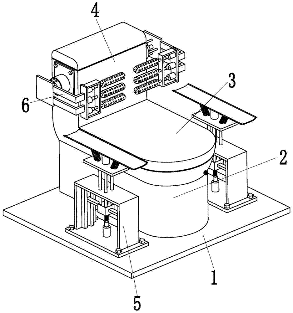 A toilet with massage function