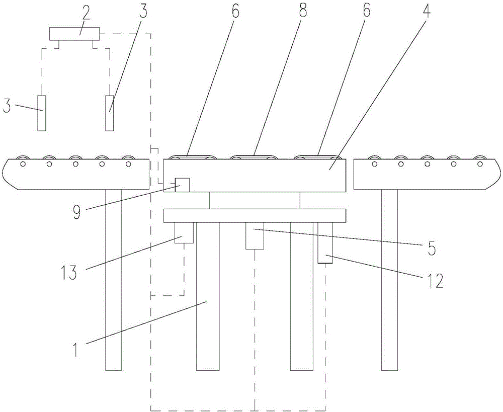 Automatic silicon slice separating device