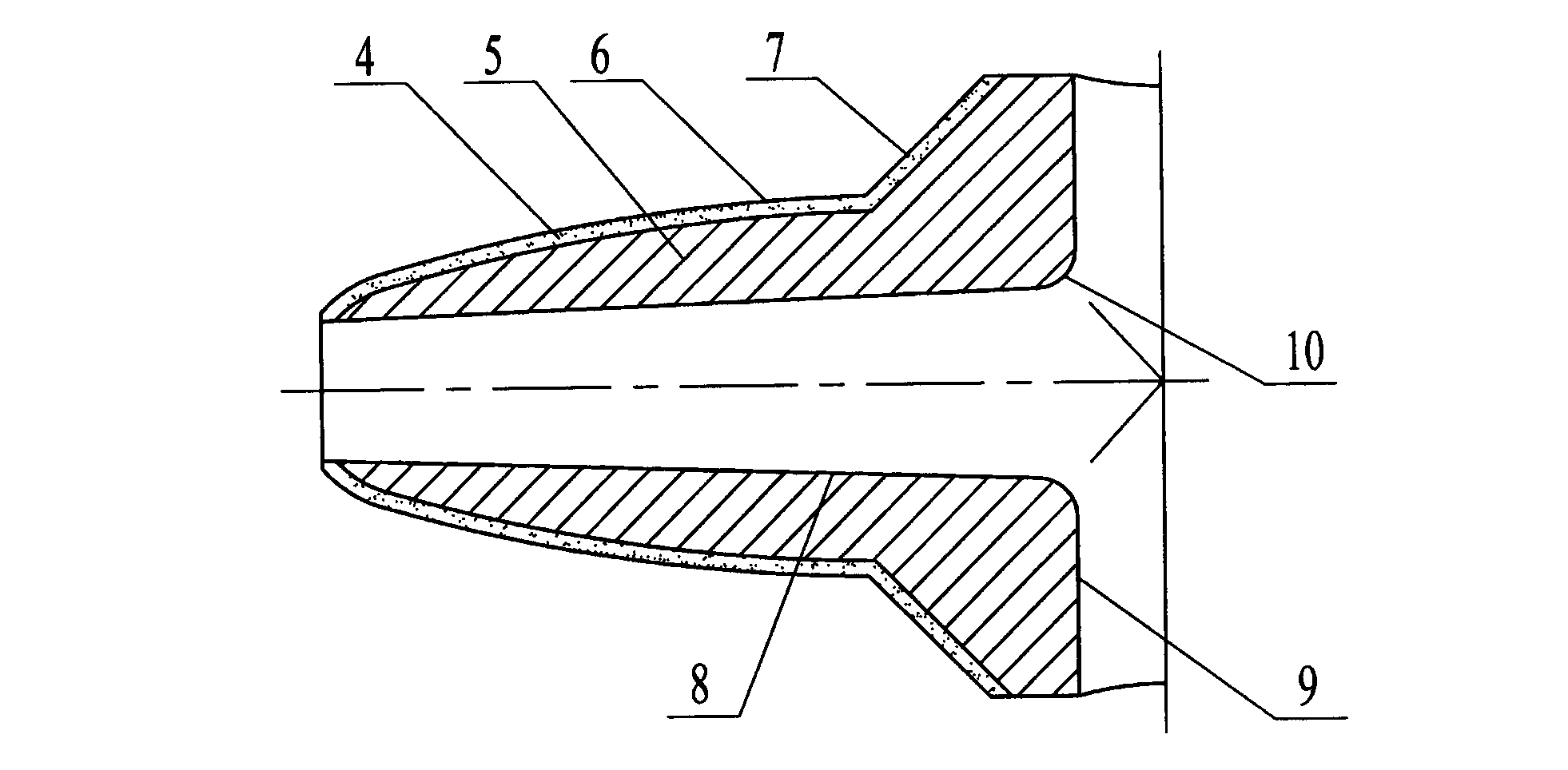 Spool component resistant to cavitation erosion and erosion wear for regulating valve