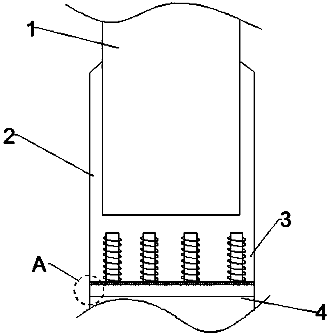 An elevator self-control buffer device