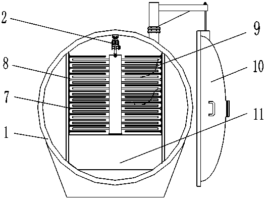 Wet spinning vacuum freeze-drying method and drying equipment