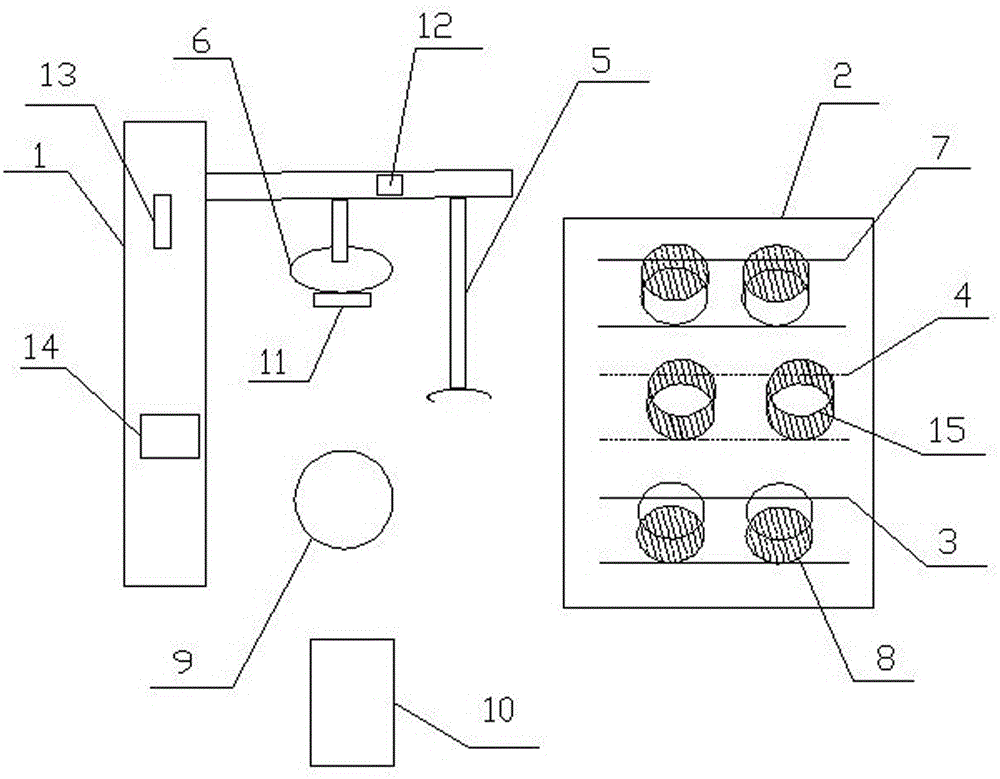 An automatic fitting device for a magnetic ring insulating sleeve