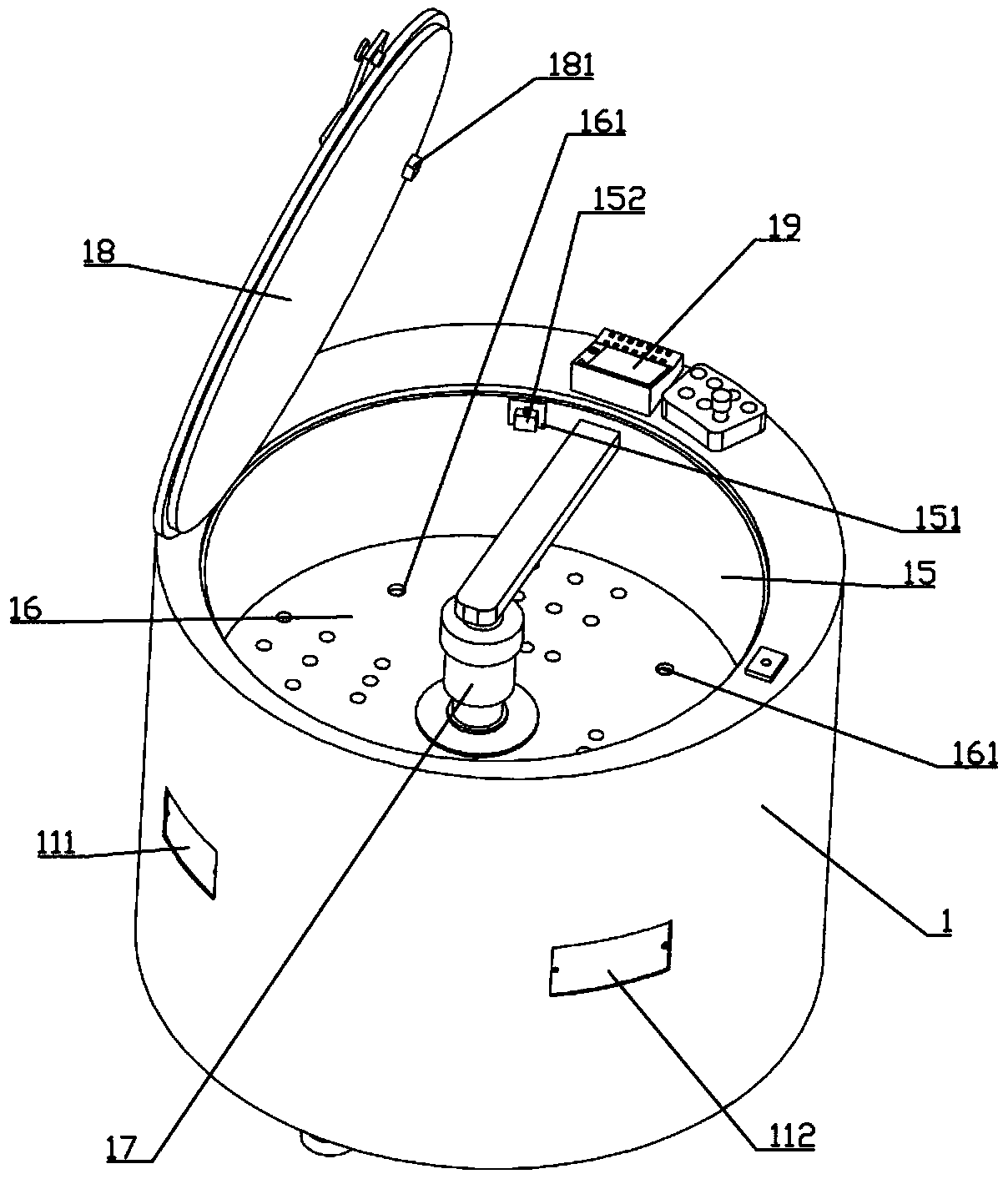 Centrifugal machine table board fixing for acceleration test