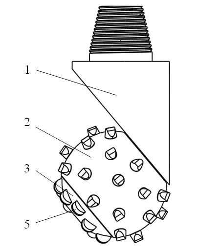 Compound single cone bit